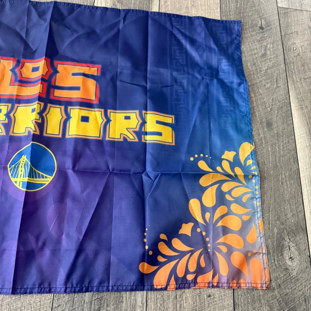 Golden State Warriors Los Warriors NBA Hispanic Heritage Night Flag Purple 23x35
